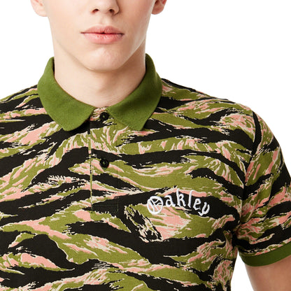 Oakley Men's Tiger Camo Piquet Ss Polo Tnp