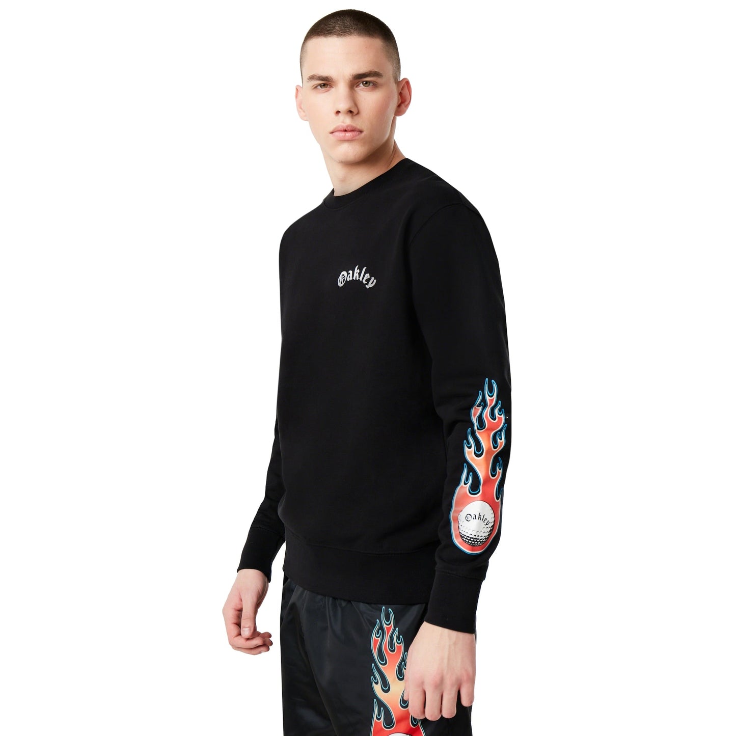 Oakley Men's Flames Crewneck Tnp