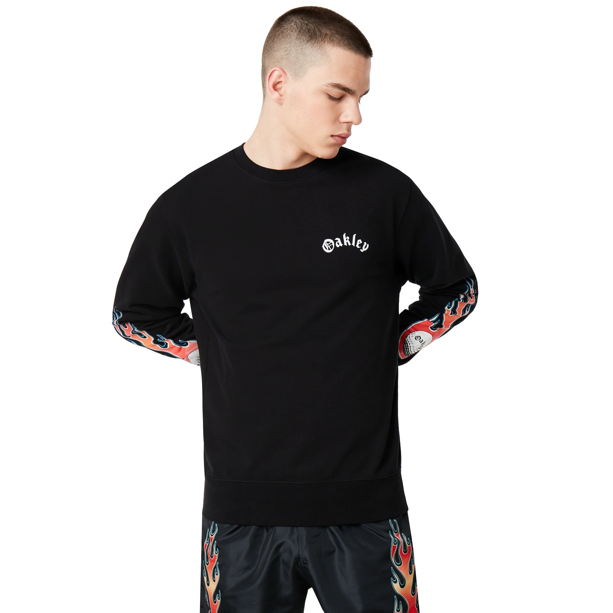 Oakley Men's Flames Crewneck Tnp - 472560-02E – Zulily