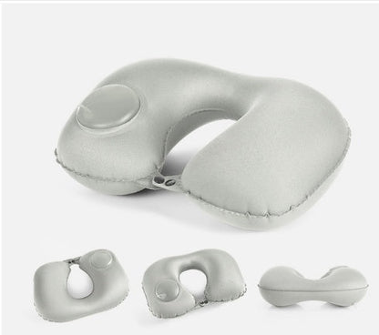 Portable U-Shape Inflatable Travel Pillow
