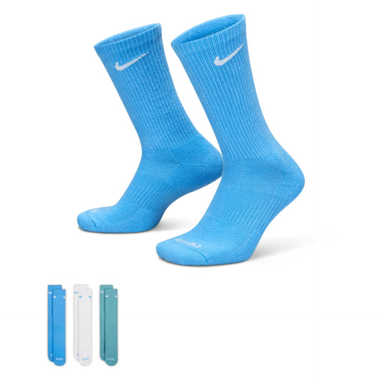 Nike Men's Everyday Plus Cushioned Training Crew Socks 3 Pairs Pairs)
