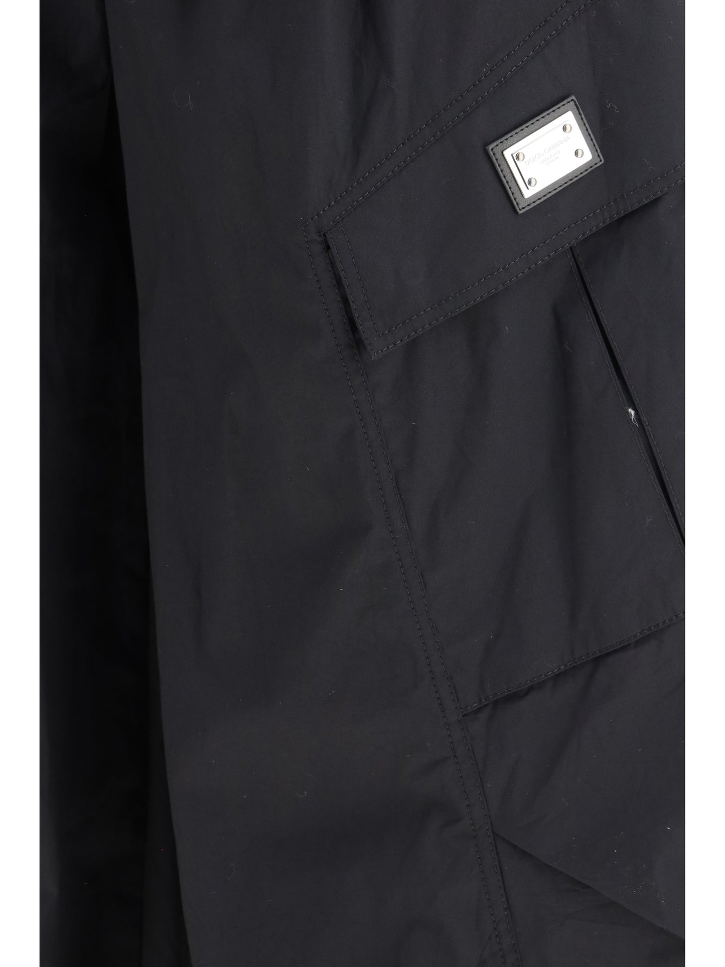 Trousers Cotton Gabardine Black