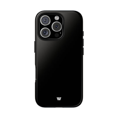 JET BLACK | Tough Phone Case