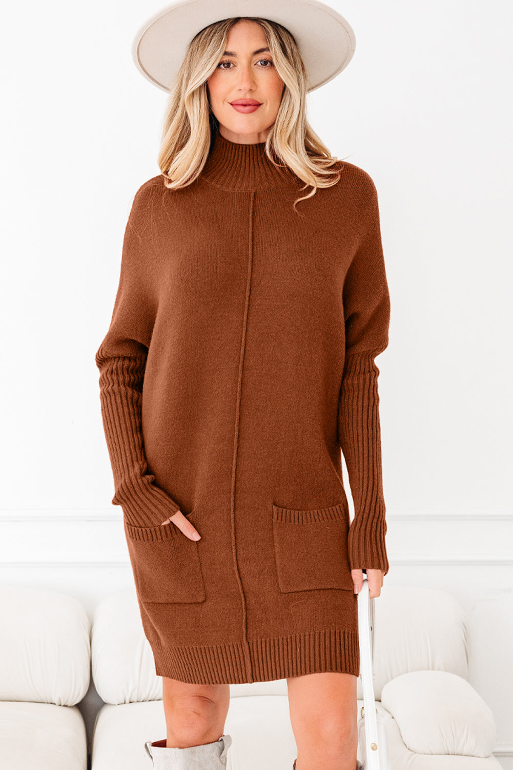 Threaded Pear Mia Center Seam Shift Sweater