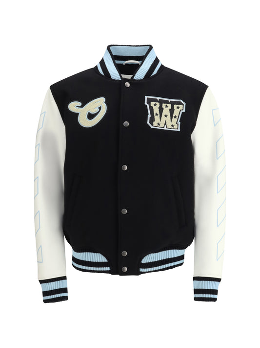 Jacket Varsity Star Logo Black