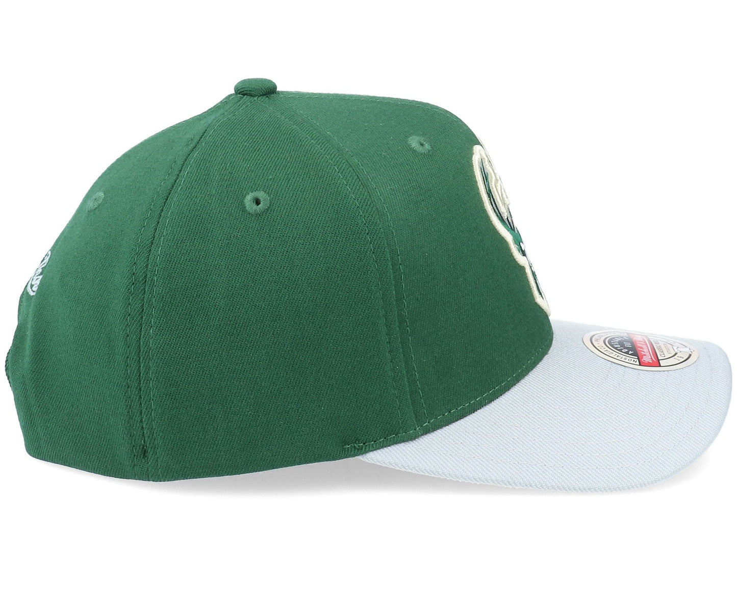 Men's Mitchell & Ness NBA Spot Lights Stretch Snapback Bucks - Green-Grey