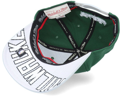 Mitchell & Ness Men's NBA Spot Lights Stretch Snapback Bucks Snapback Caps