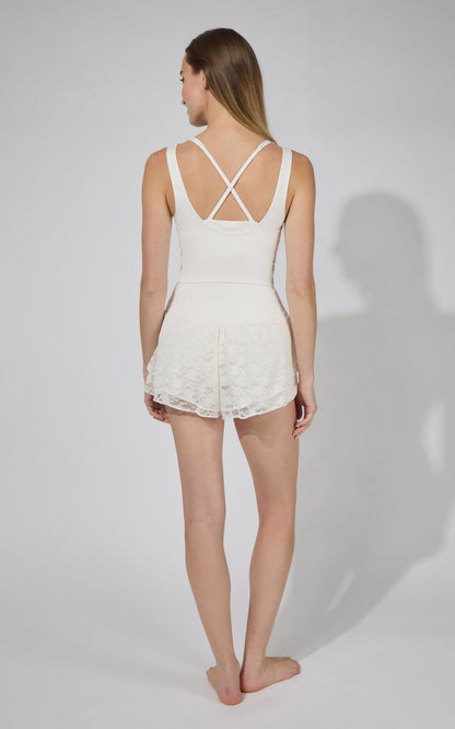 Lux Veda Bra Tank & Skort Set