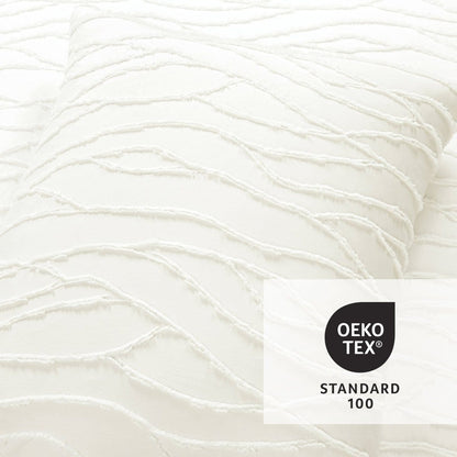 Jacquard Wave 3 Piece Comforter Set