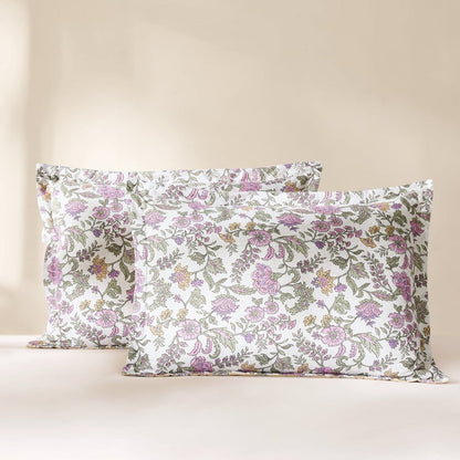 Lillian Block Print Reversible Comforter Set 5Pc