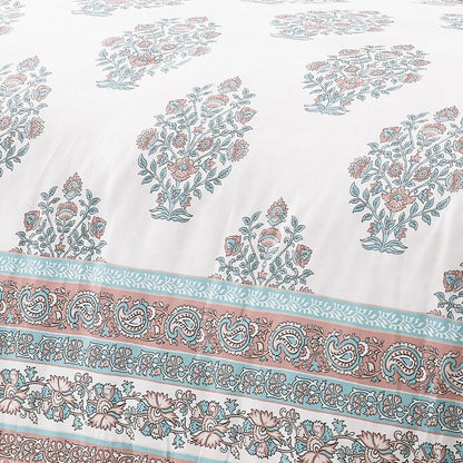 Sofia Flower Block Bouquet Comforter 5Pc Set