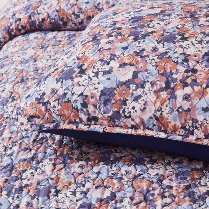 Alicia Camo Floral Cotton Quilt Set