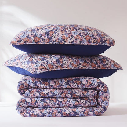 Alicia Camo Floral Cotton Quilt Set