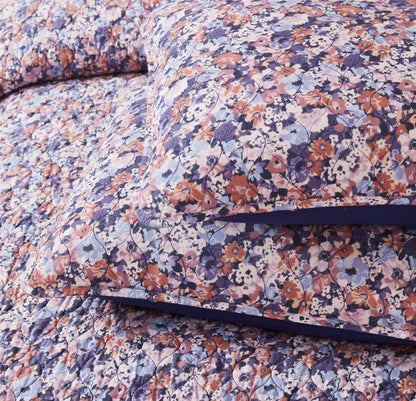 Alicia Camo Floral Cotton Quilt Set