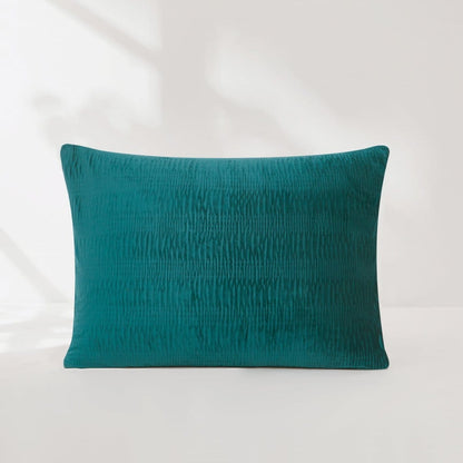 Azalea Ruched Velvet Stripe Comforter Set