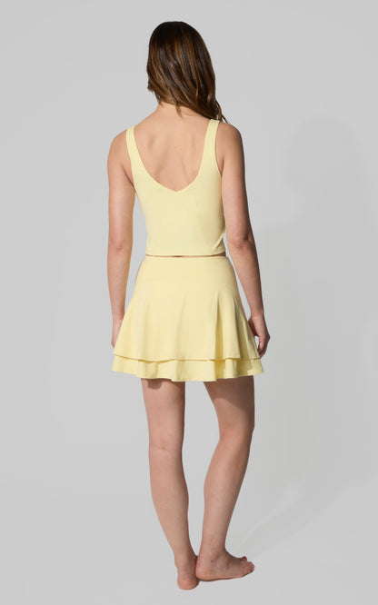 Nude Tech Double Layer Skort Set