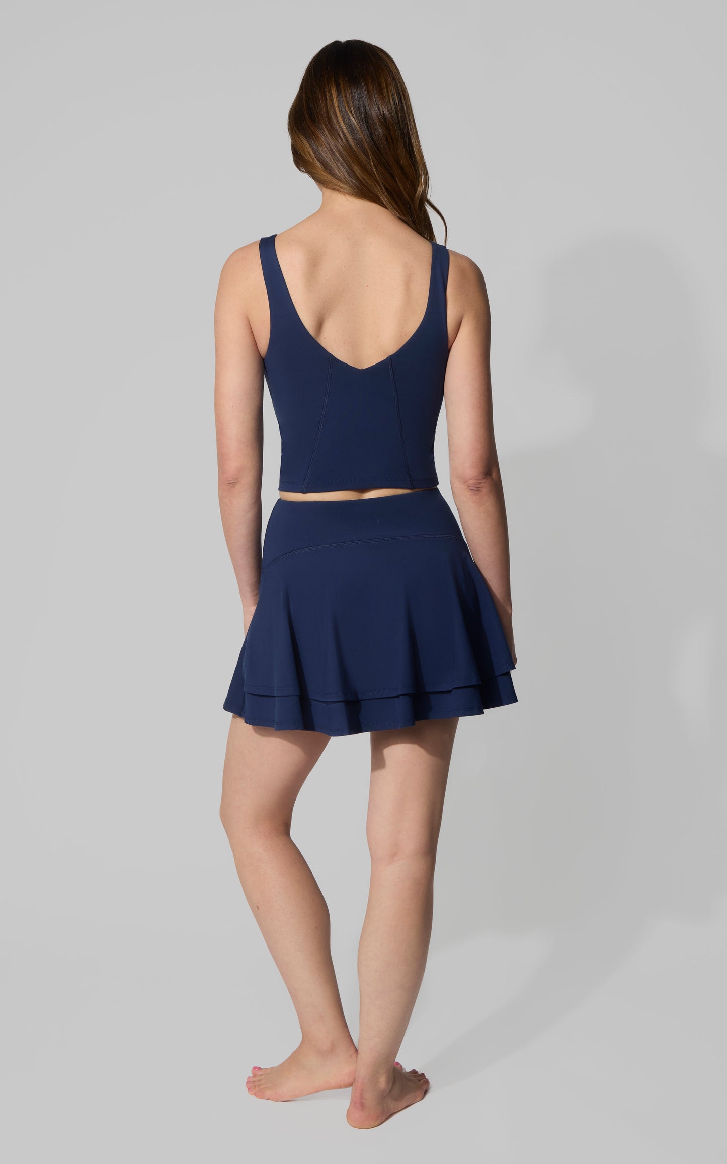 Nude Tech Double Layer Skort Set