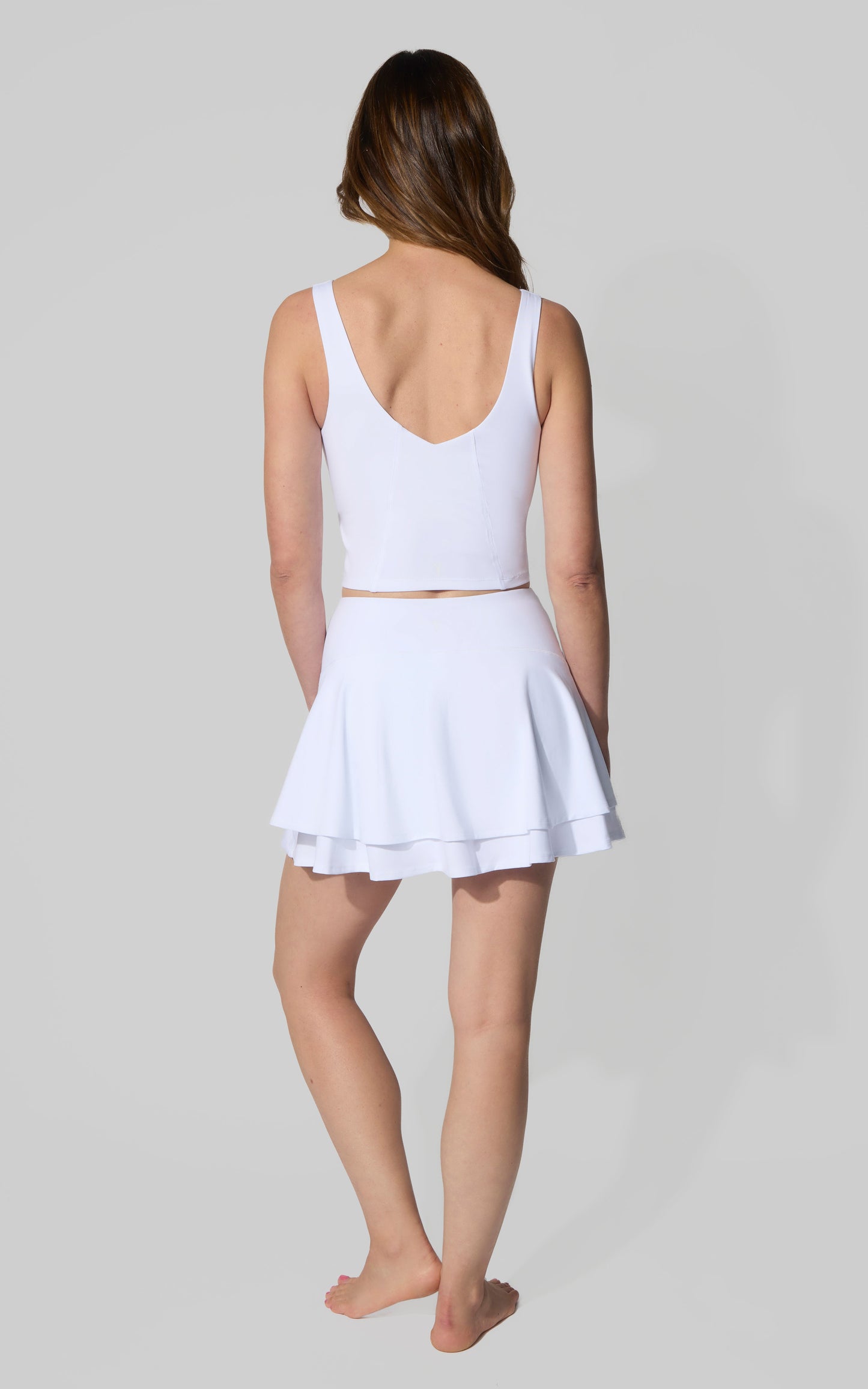 Nude Tech Double Layer Skort Set