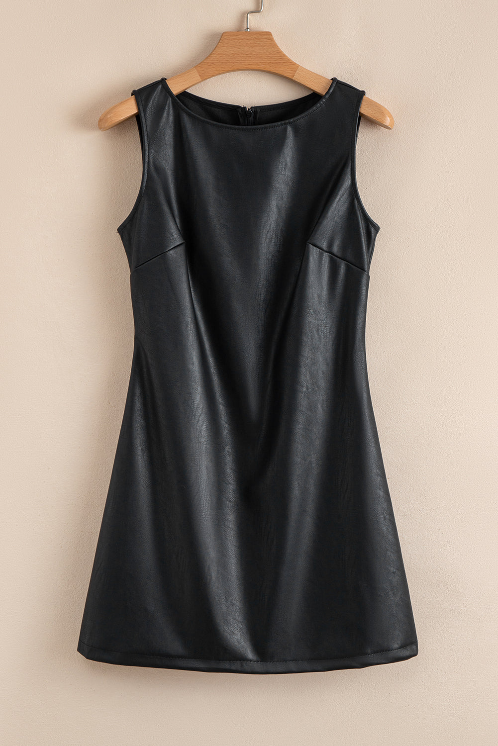 Threaded Pear Emelia Leather Sleeveless Mini Dress