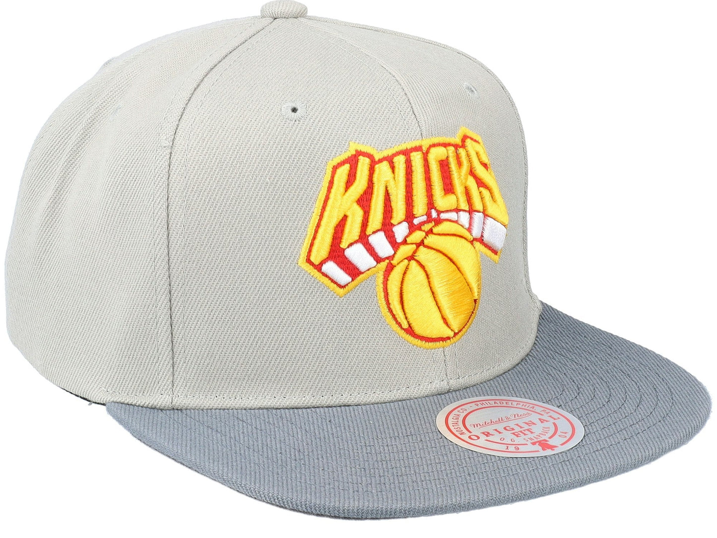 Men's Mitchell & Ness NBA Cool Gray 3 Snapback Knicks