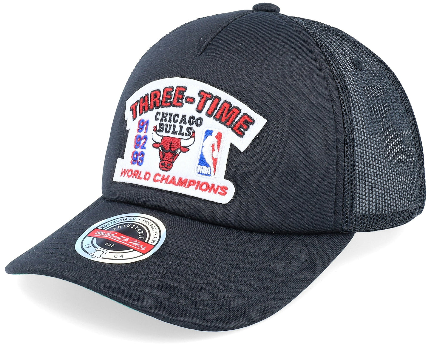 Men's Mitchell & Ness NBA Championship Trucker Bulls - Black