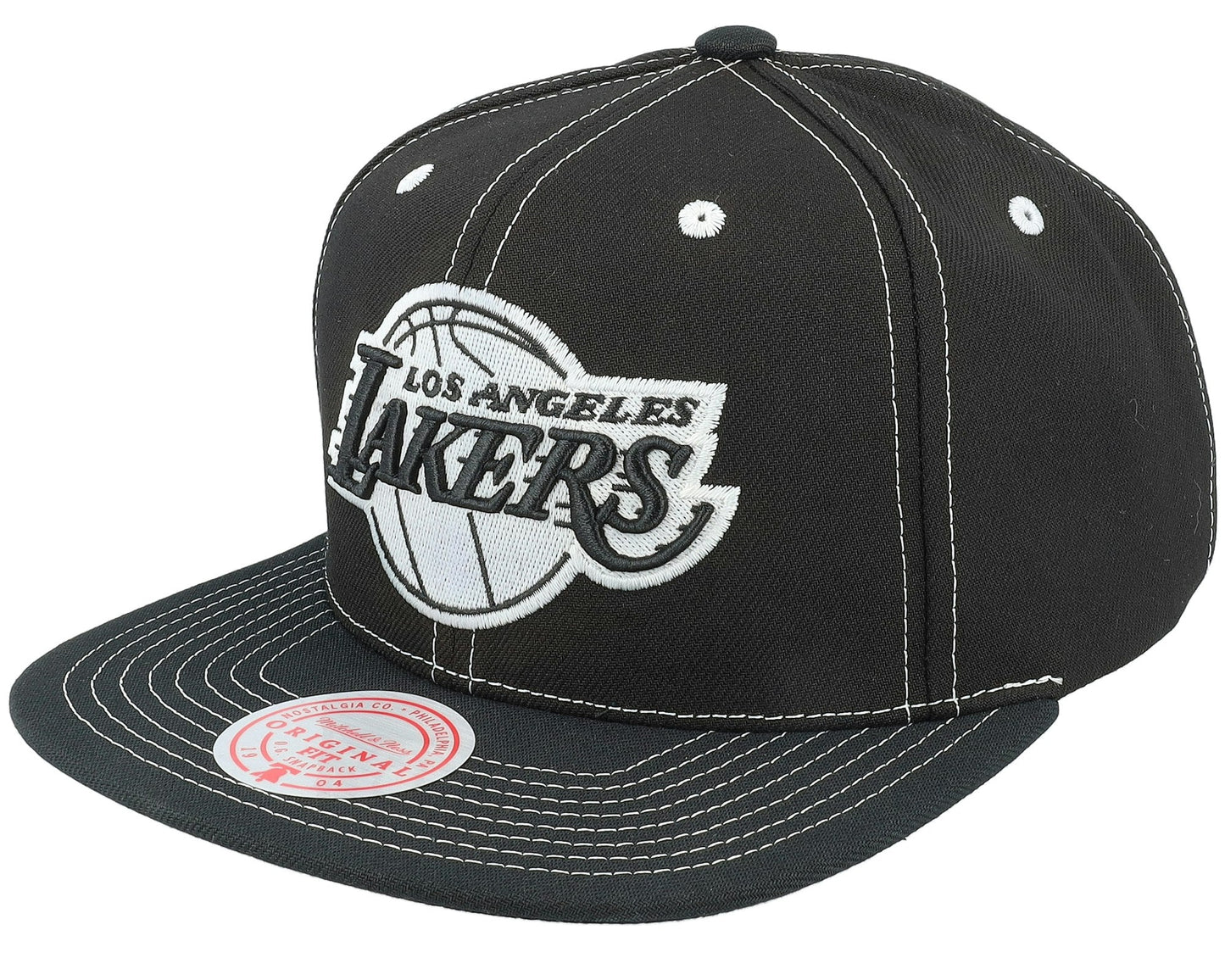Men's Mitchell & Ness NBA Glow Up Snapback Lakers - Black