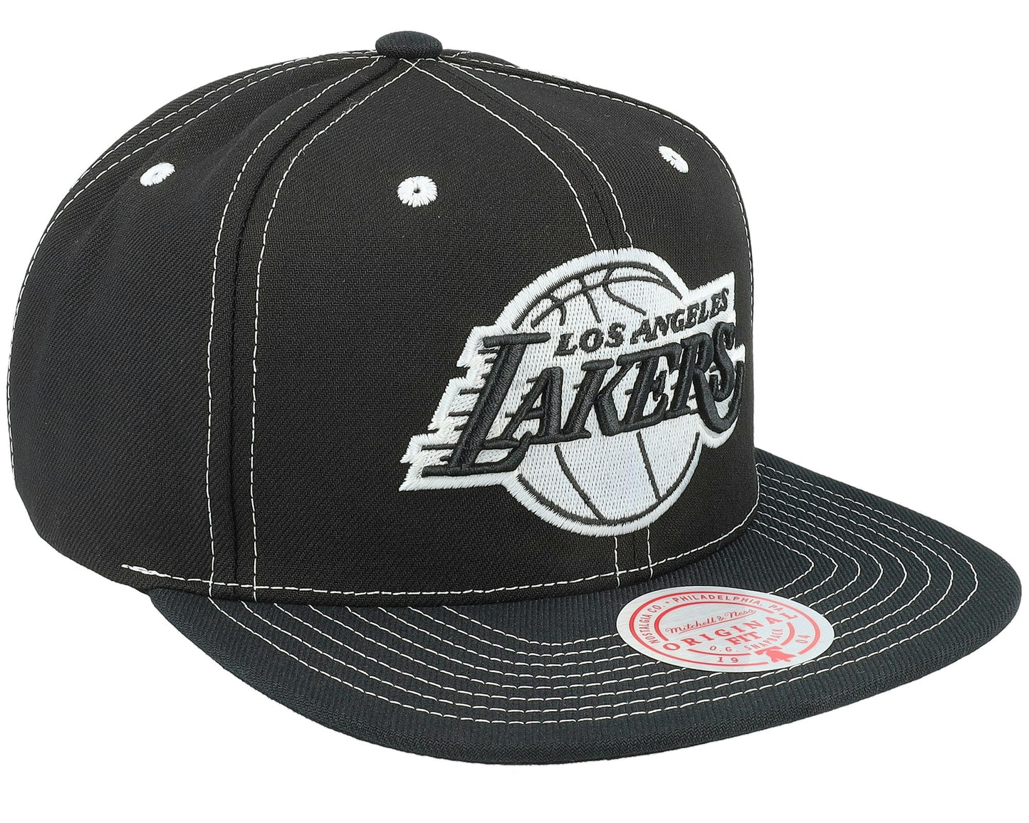 Men's Mitchell & Ness NBA Glow Up Snapback Lakers - Black