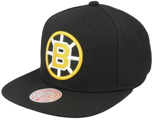 Men's Mitchell & Ness Nhl Alternate Flip Snapback Bruins - Black