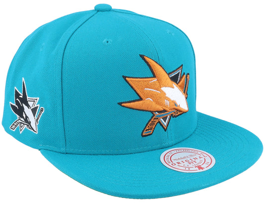 Men's Mitchell & Ness Nhl Alternate Flip Snapback Sharks