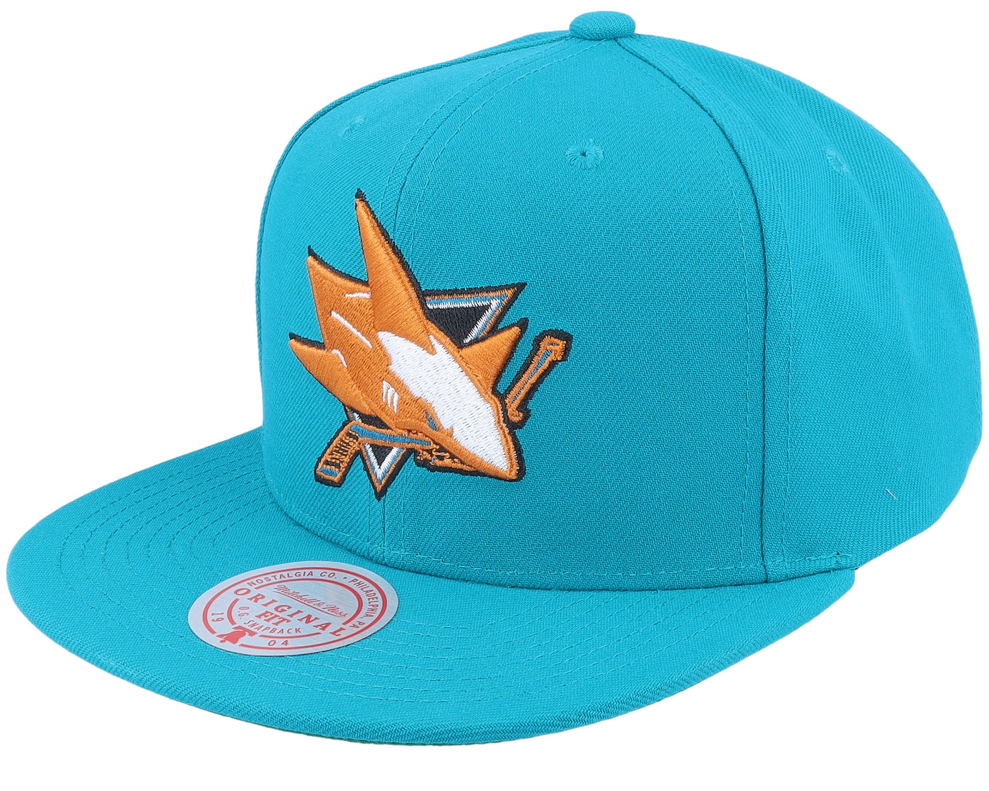 Mitchell & Ness Men's NHL Alternate Flip Snapback Sharks Snapback Caps