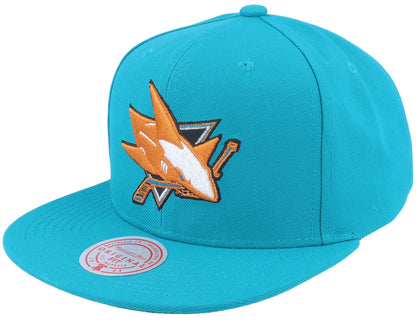 Mitchell & Ness Men's NHL Alternate Flip Snapback Sharks Snapback Caps