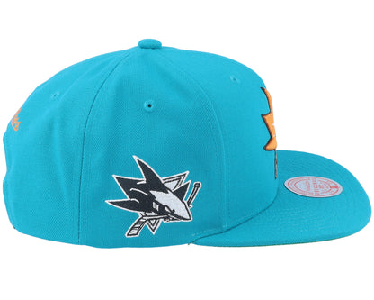 Mitchell & Ness Men's NHL Alternate Flip Snapback Sharks Snapback Caps