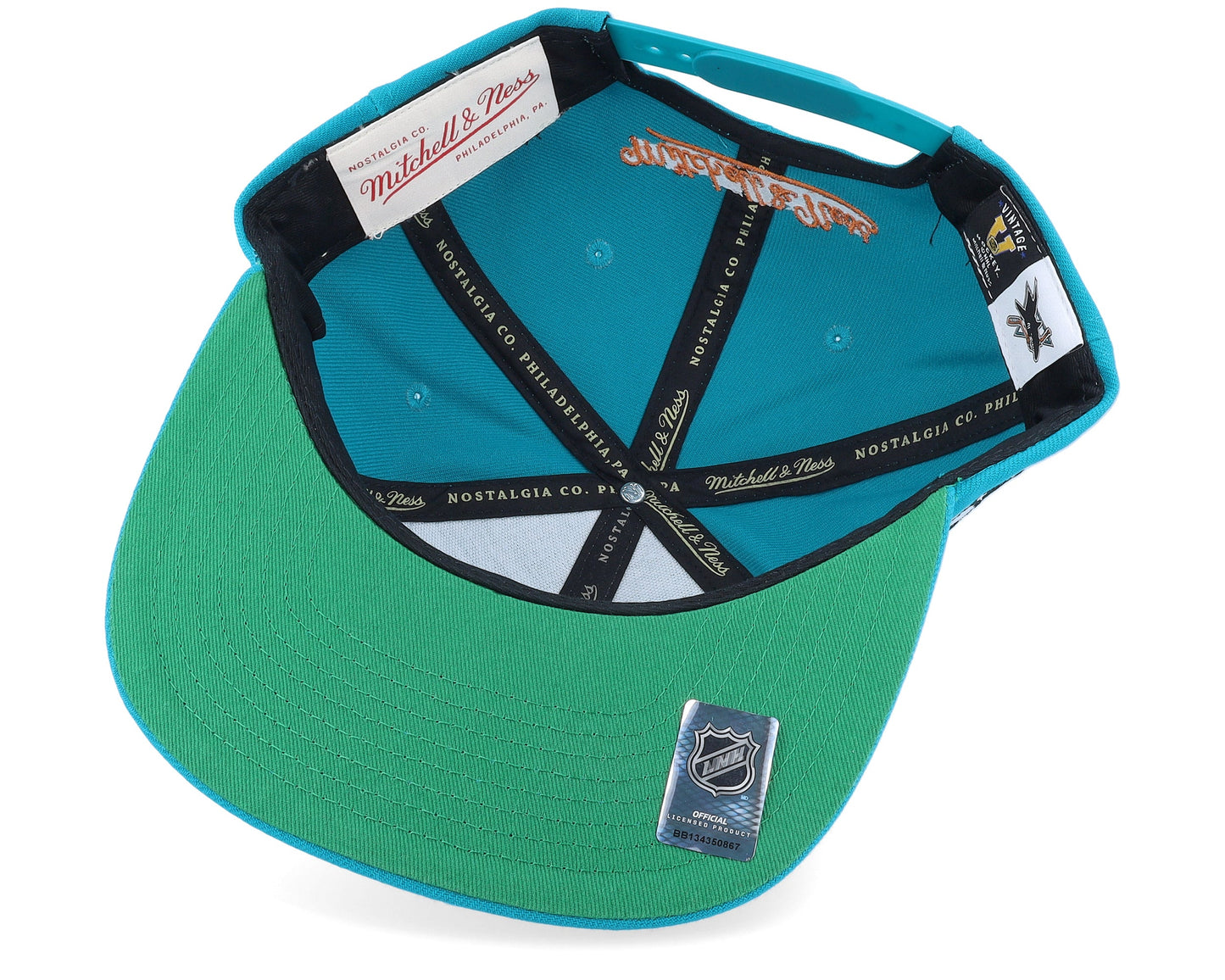 Mitchell & Ness Men's NHL Alternate Flip Snapback Sharks Snapback Caps