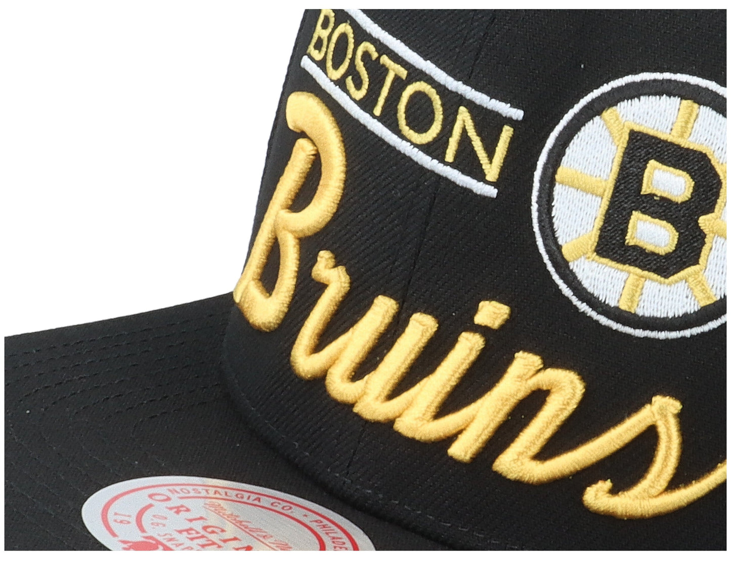 Mitchell & Ness Men's NHL Retro Lock Up Snapback Bruins Snapback Caps