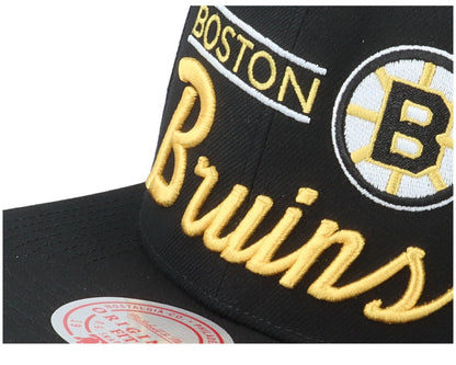 Mitchell & Ness Men's NHL Retro Lock Up Snapback Bruins Snapback Caps