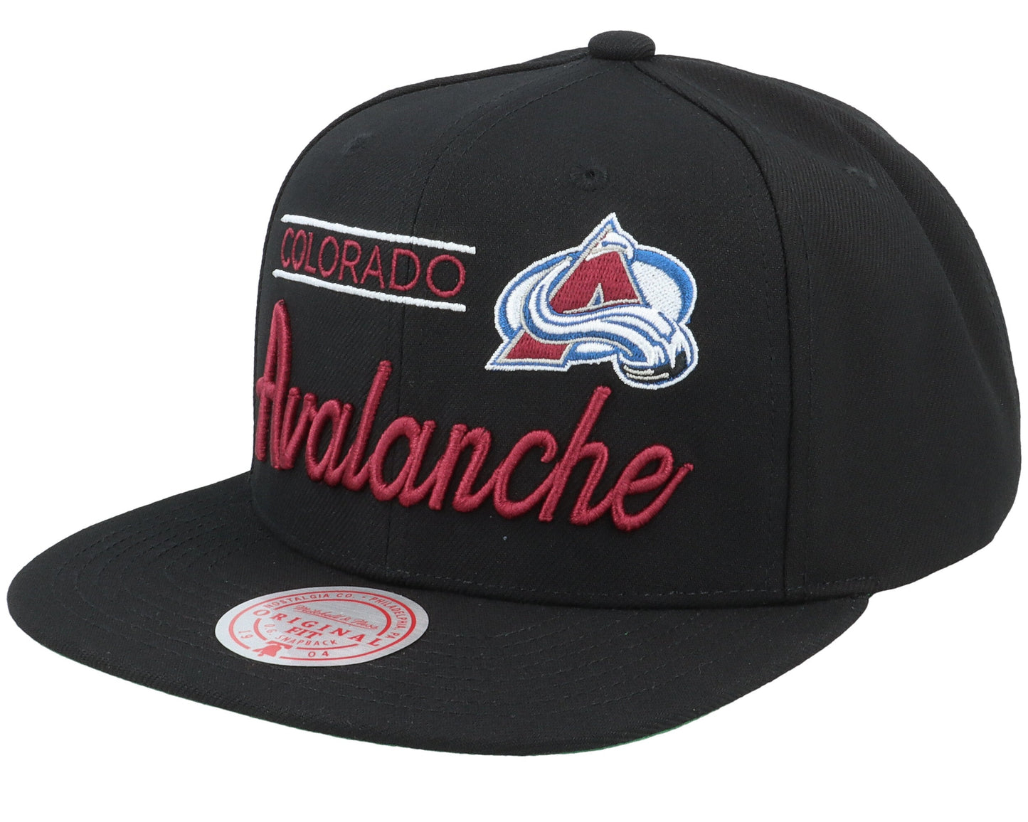 Mitchell & Ness Men's NHL Retro Lock Up Snapback Avalanche Snapback Caps