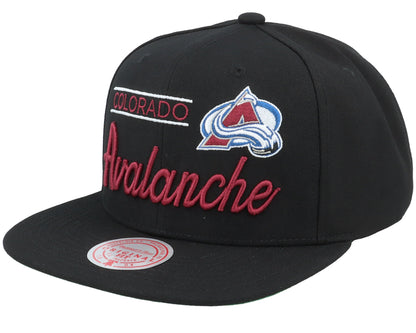 Mitchell & Ness Men's NHL Retro Lock Up Snapback Avalanche Snapback Caps