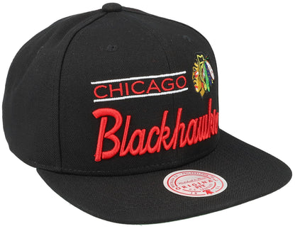 Mitchell & Ness Men's NHL Retro Lock Up Snapback Blackhawks Snapback Caps
