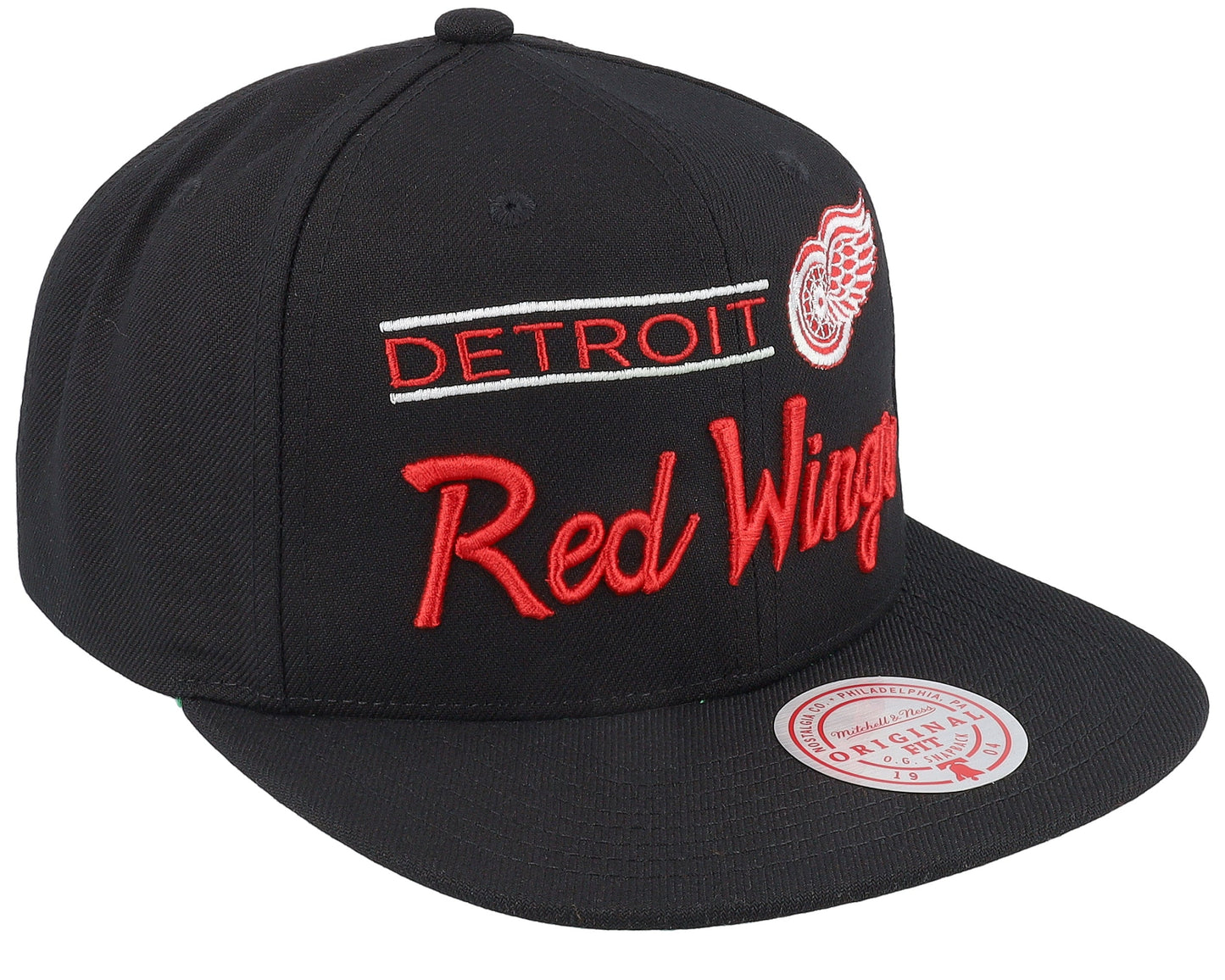 Men's Mitchell & Ness Nhl Retro Lock Up Snapback Red Wings