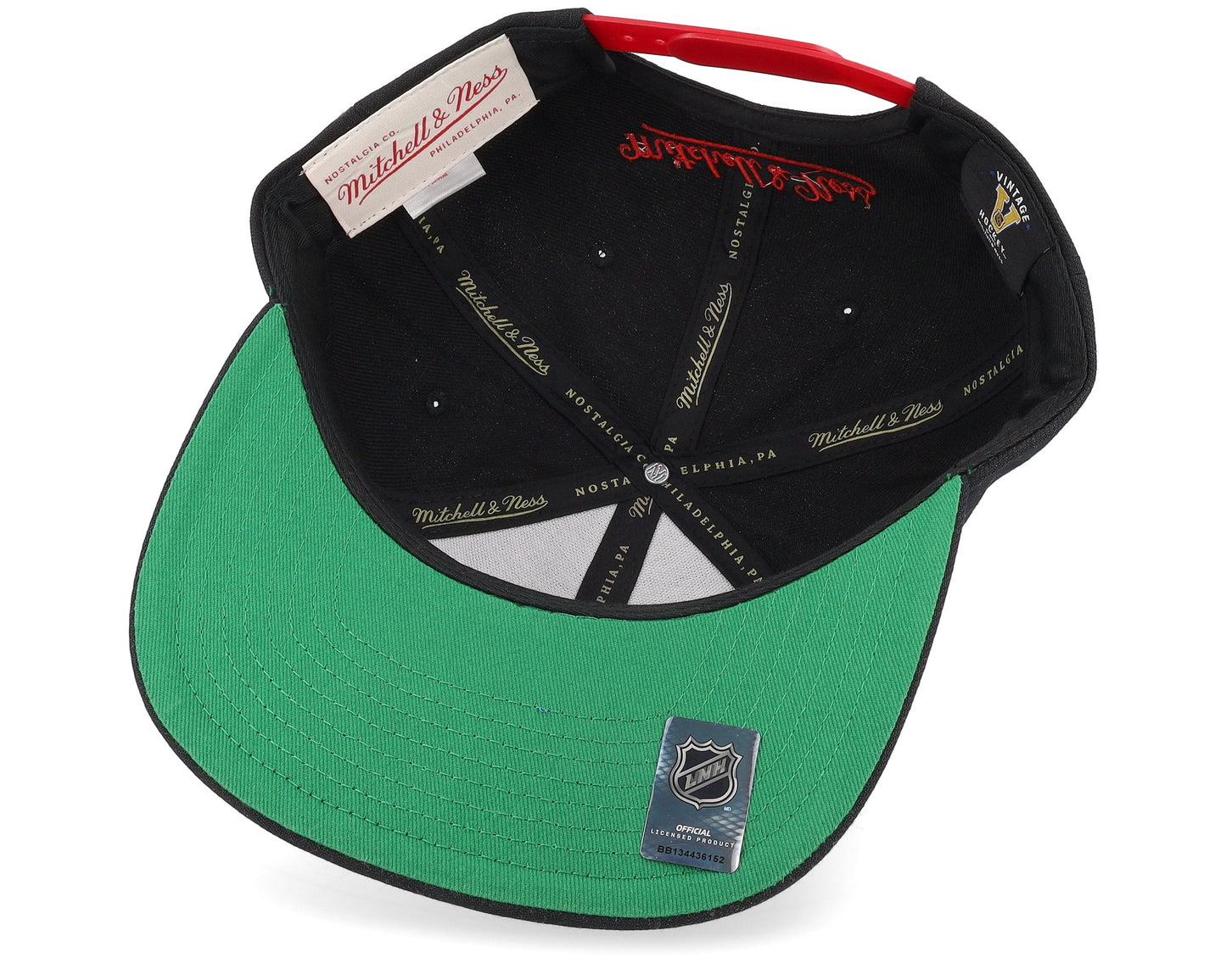 Men's Mitchell & Ness Nhl Retro Lock Up Snapback Red Wings