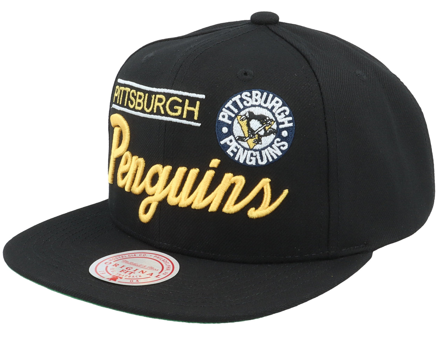 Mitchell & Ness Men's NHL Retro Lock Up Snapback Penguins Snapback Caps
