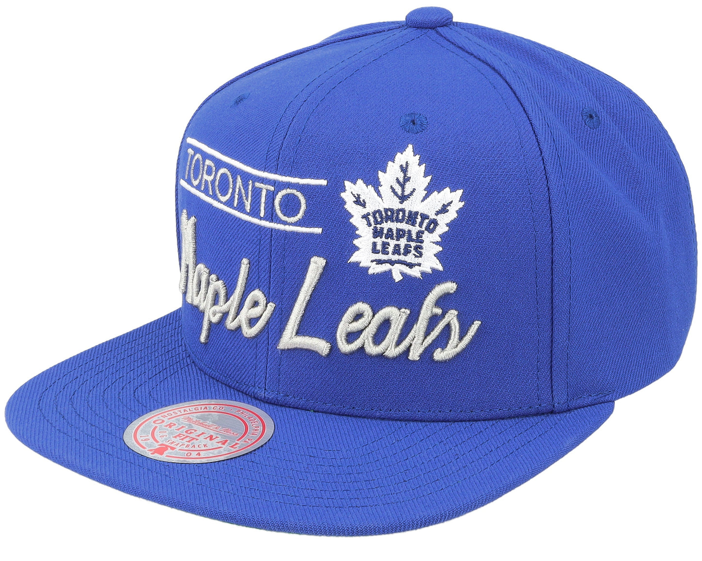 Men's Mitchell & Ness Nhl Retro Lock Up Snapback Maple Leafs