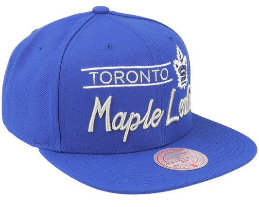 Mitchell & Ness Men's NHL Retro Lock Up Snapback Maple Leafs Snapback Caps