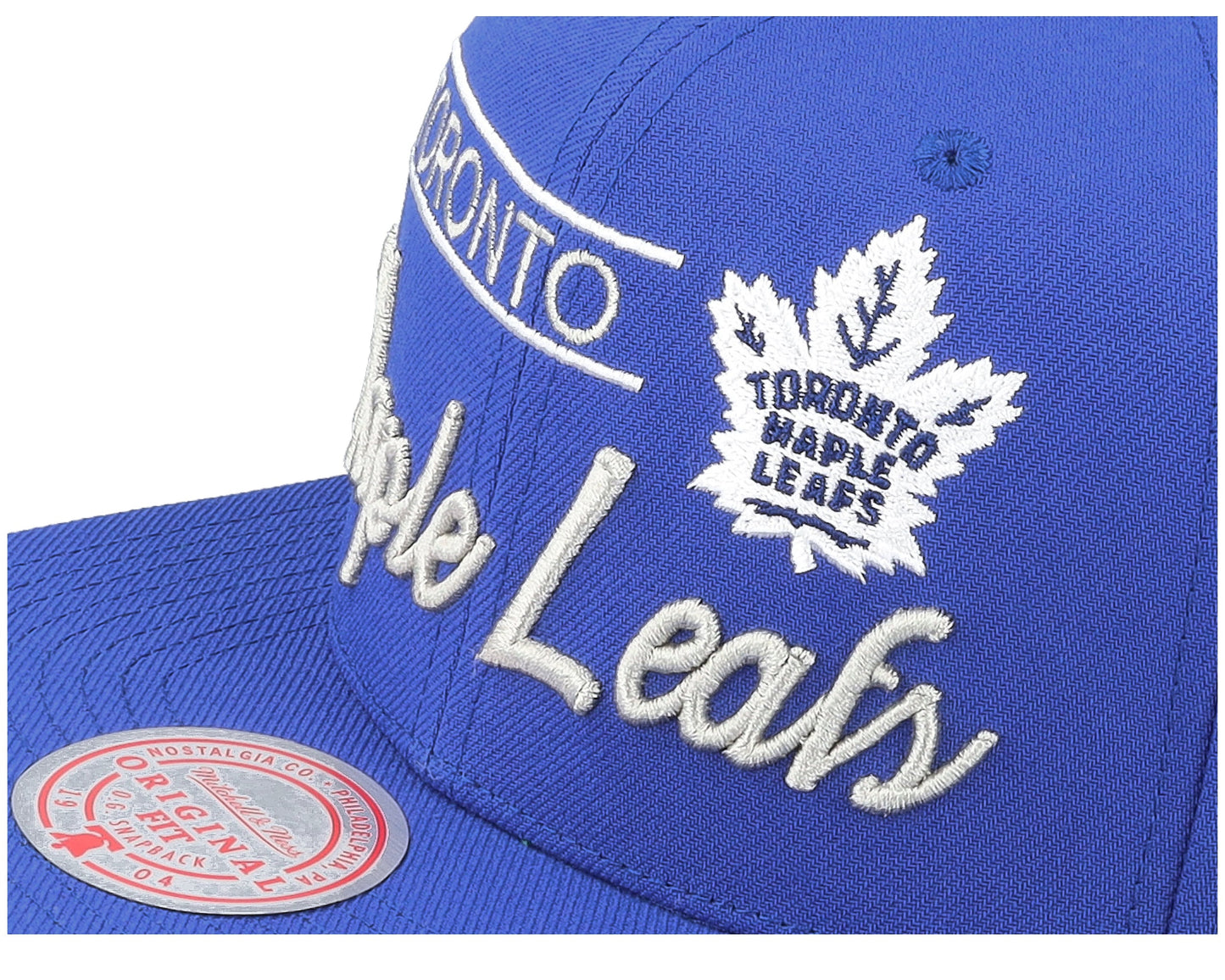 Men's Mitchell & Ness Nhl Retro Lock Up Snapback Maple Leafs