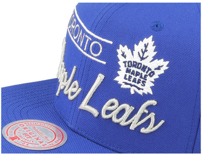 Mitchell & Ness Men's NHL Retro Lock Up Snapback Maple Leafs Snapback Caps