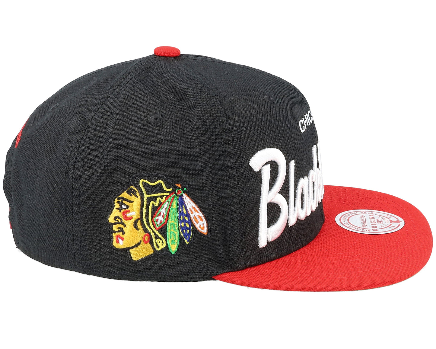 Mitchell & Ness Men's NHL Vintage Script Snapback Blackhawks Snapback Caps