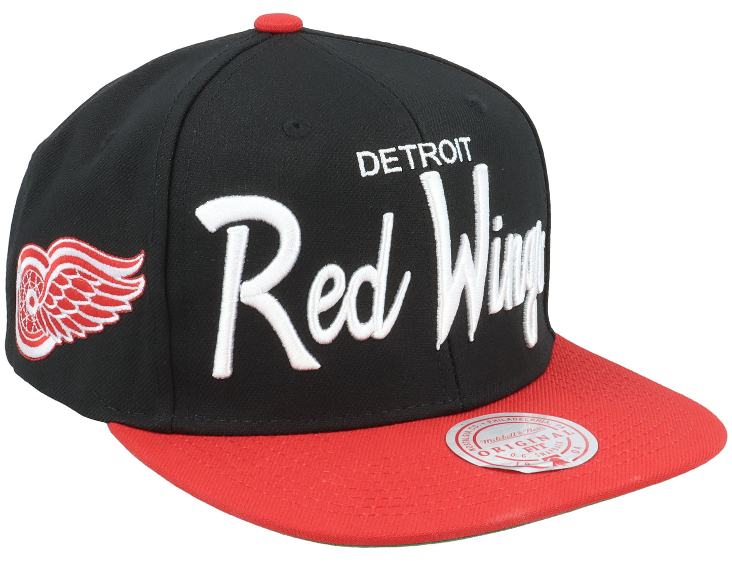 Mitchell & Ness Men's NHL Vintage Script Snapback Red Wings Snapback Caps