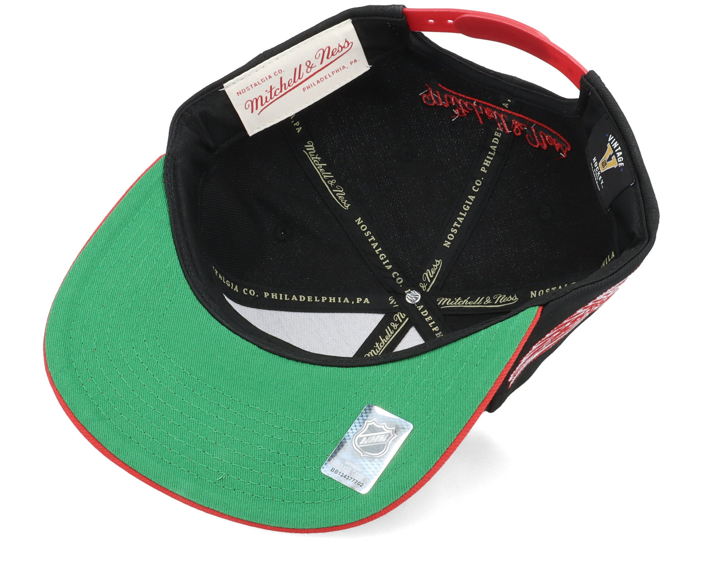 Mitchell & Ness Men's NHL Vintage Script Snapback Red Wings Snapback Caps