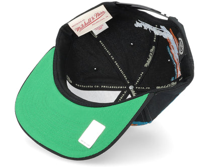 Mitchell & Ness Men's NHL Vintage Paintbrush Snapback Sharks Snapback Caps