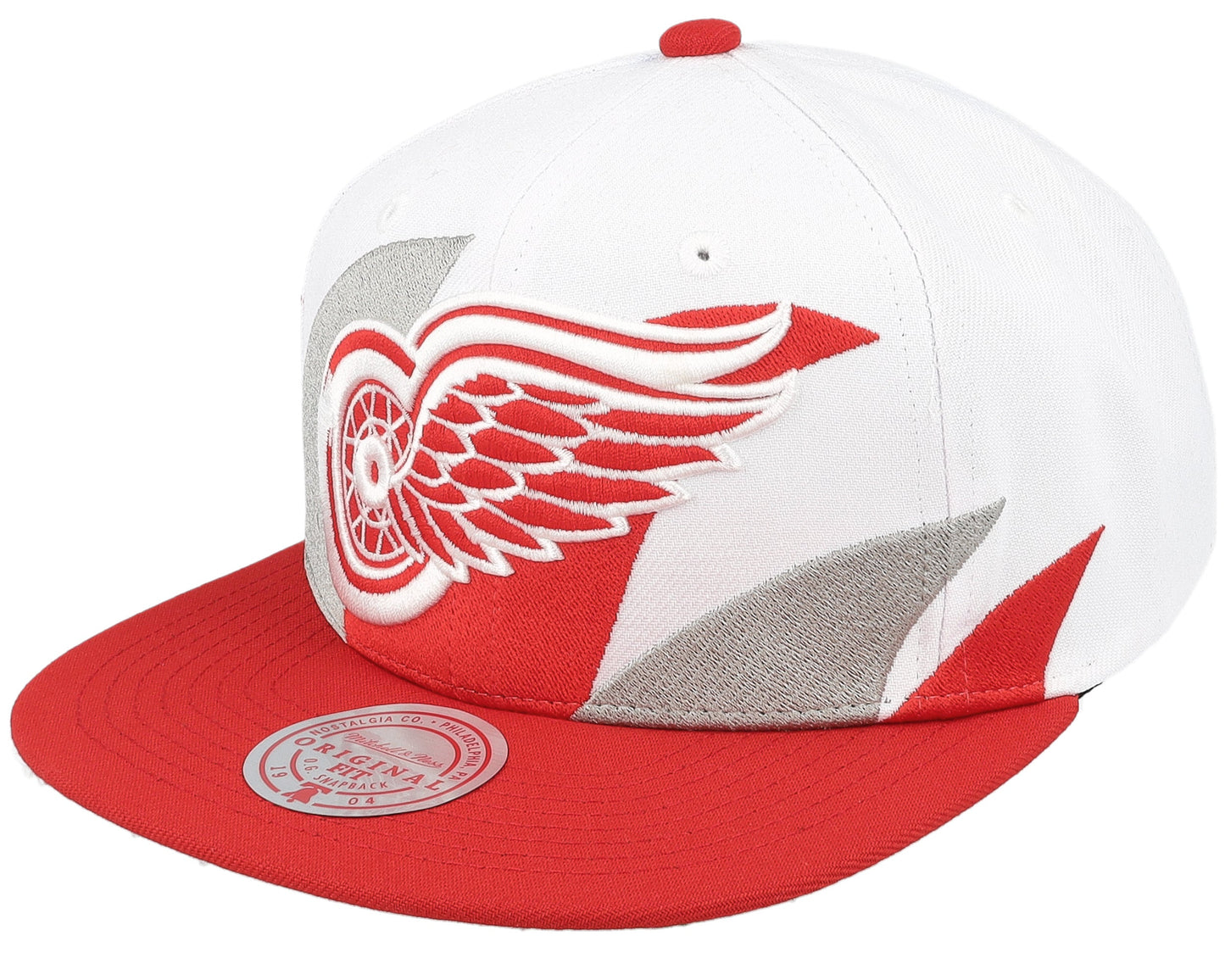 Men's Mitchell & Ness Nhl Vintage Sharktooth Snapback Red Wings